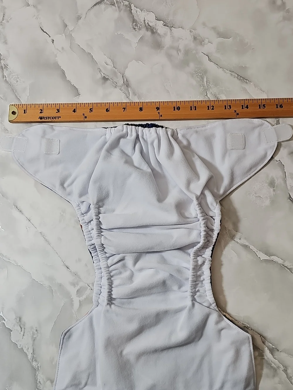 Large Reusable Pocket Cloth Diaper Adjustable Snaps Velcro Closure